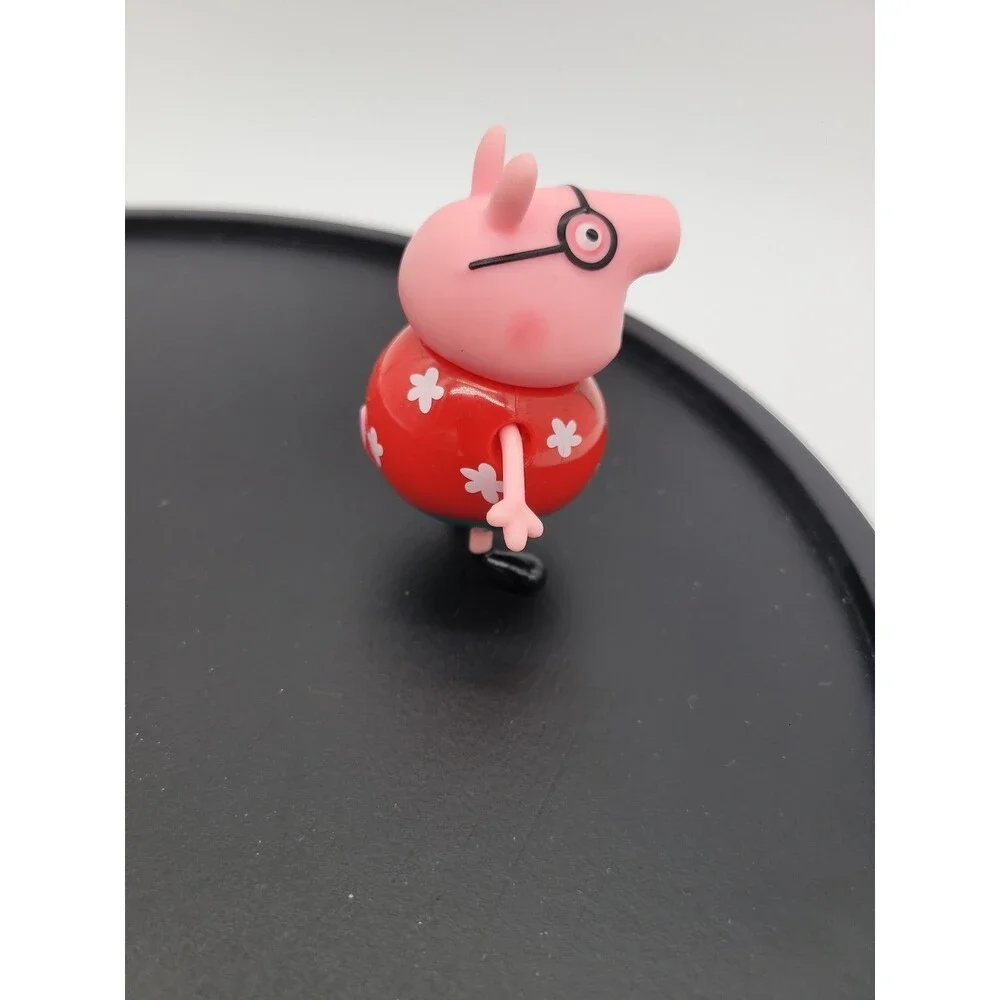 Peppa Pig Daddy Pig figure red Hawaiian shirt camera camper van replacement